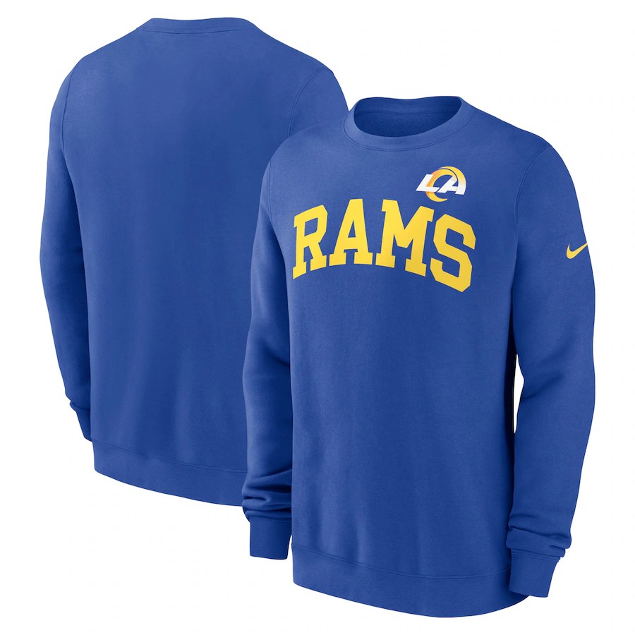 Men Los Angeles Rams blue style 23 NFL 2024 hoodie